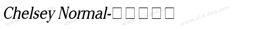 Chelsey Normal字体转换
